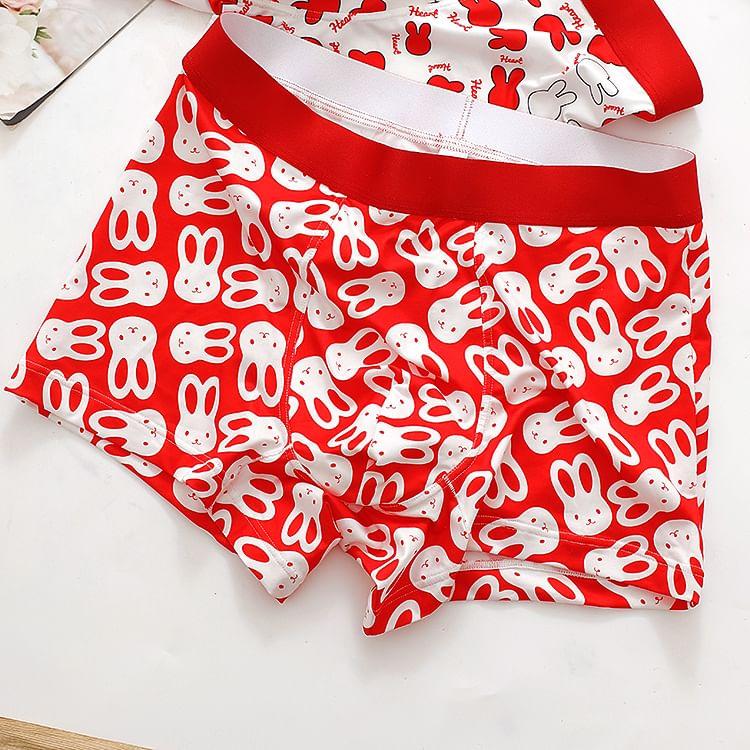 Cartoon Print Boxer Briefs / Set Product Image