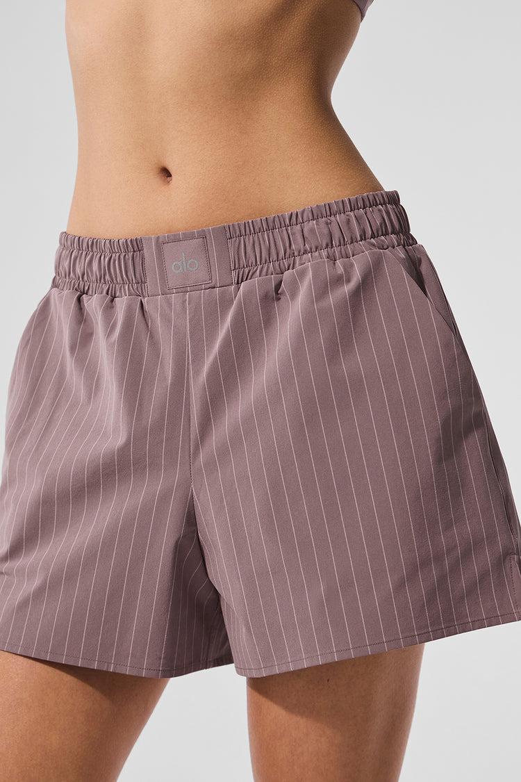 Pinstripe Daylight Boxer Short - Mushroom/Ivory Product Image