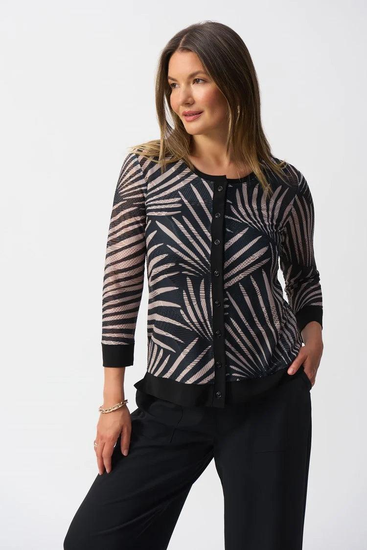Jacquard Tropical Print Jacket and Cami Set Product Image