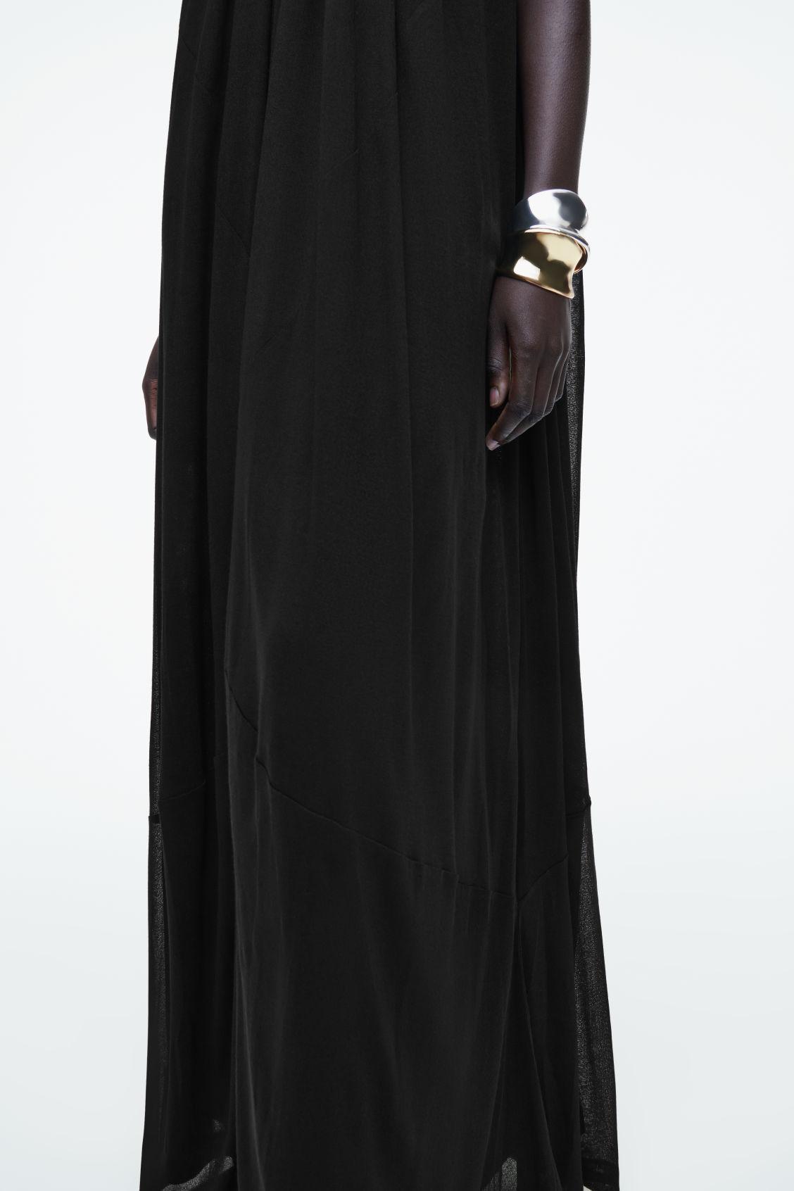 GATHERED HALTERNECK MAXI DRESS Product Image