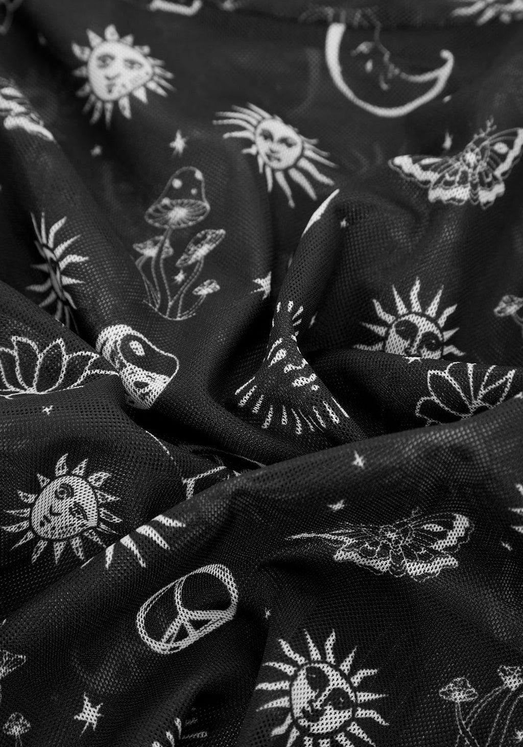 EUPHORIA LETTUCE EDGE MESH CROP TOP Product Image