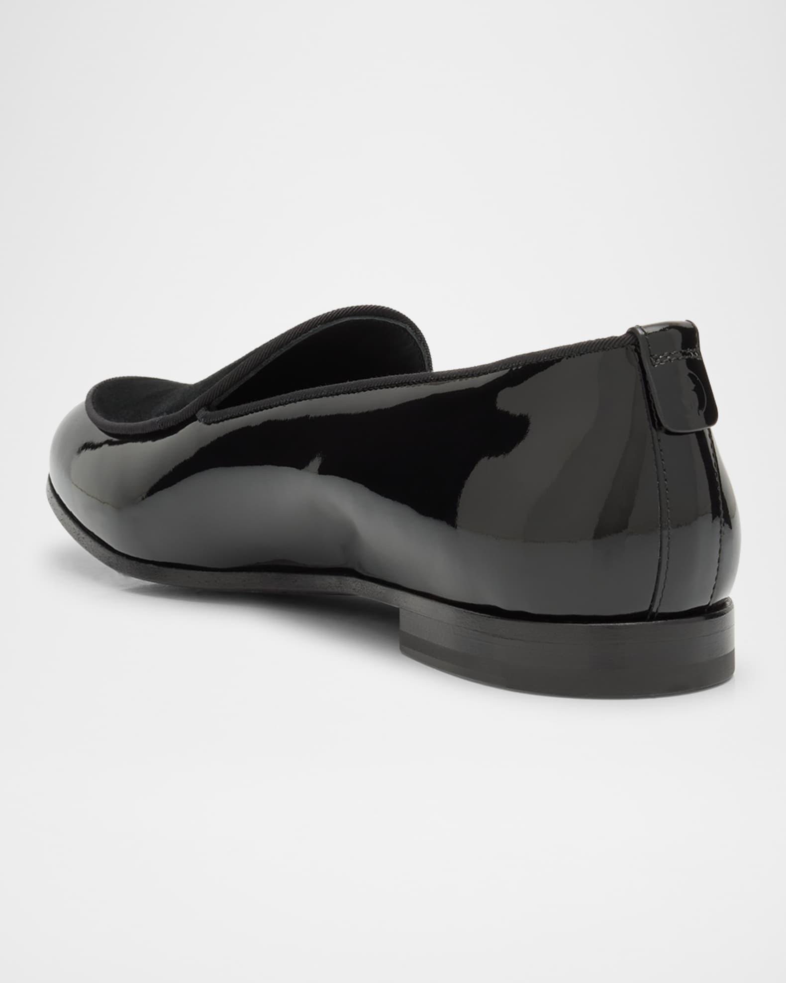 Men's Leather and Velvet Loafers Product Image