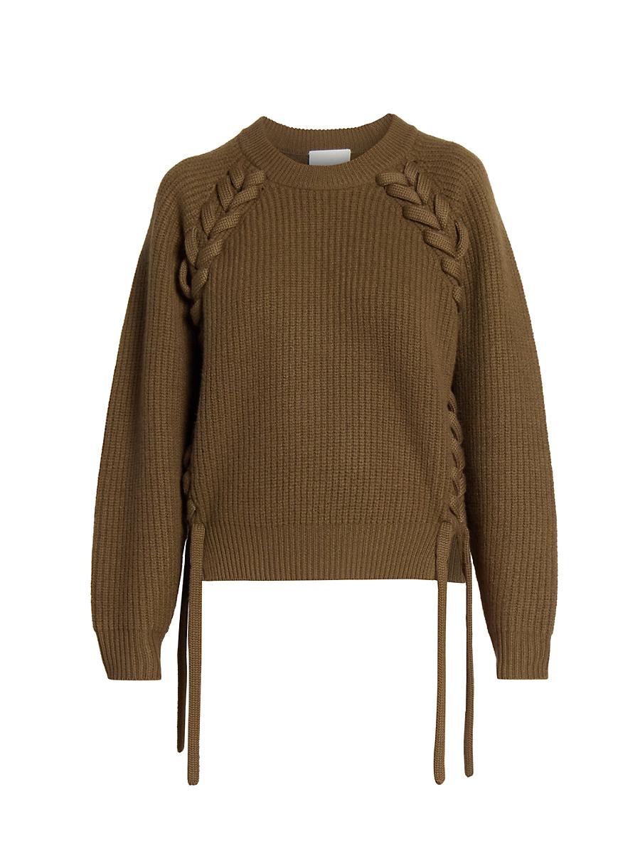 Womens Noelia Merino Wool Laced Sweater Product Image