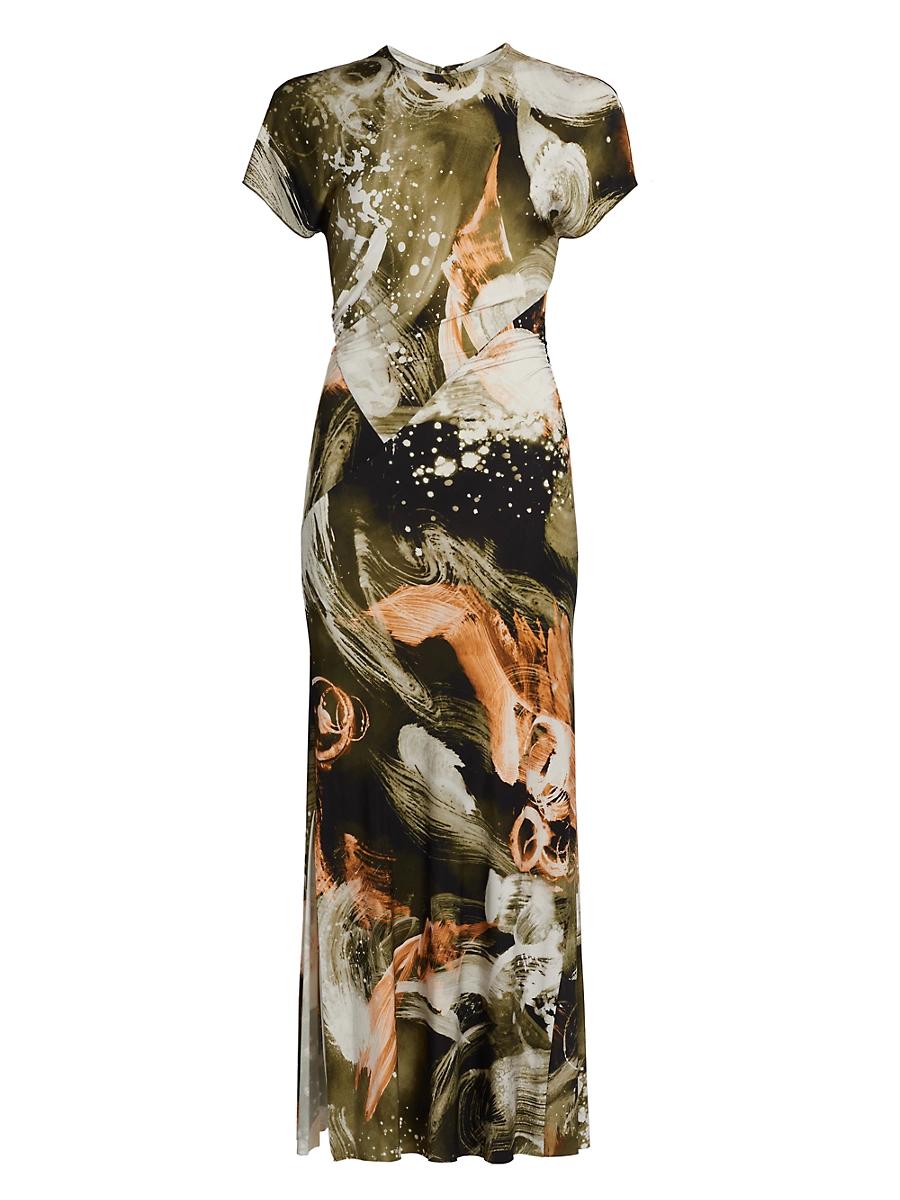 Womens Brushstroke Jersey Maxi-Dress Product Image