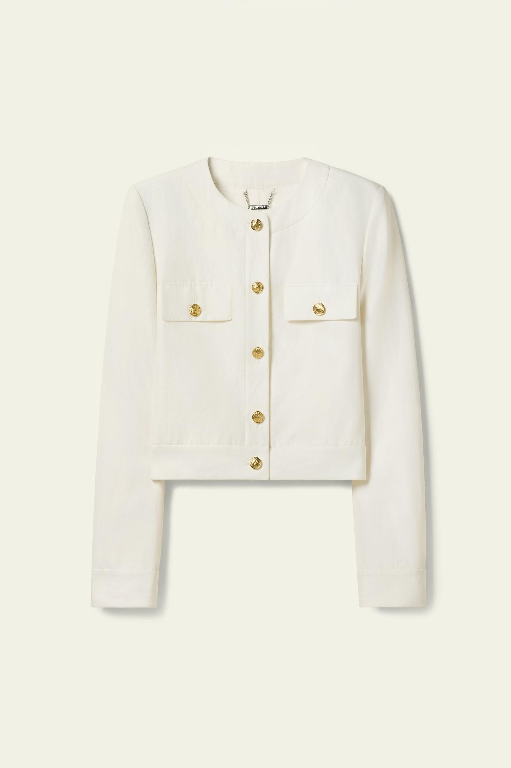 Mara Jacket in Silk Linen Product Image
