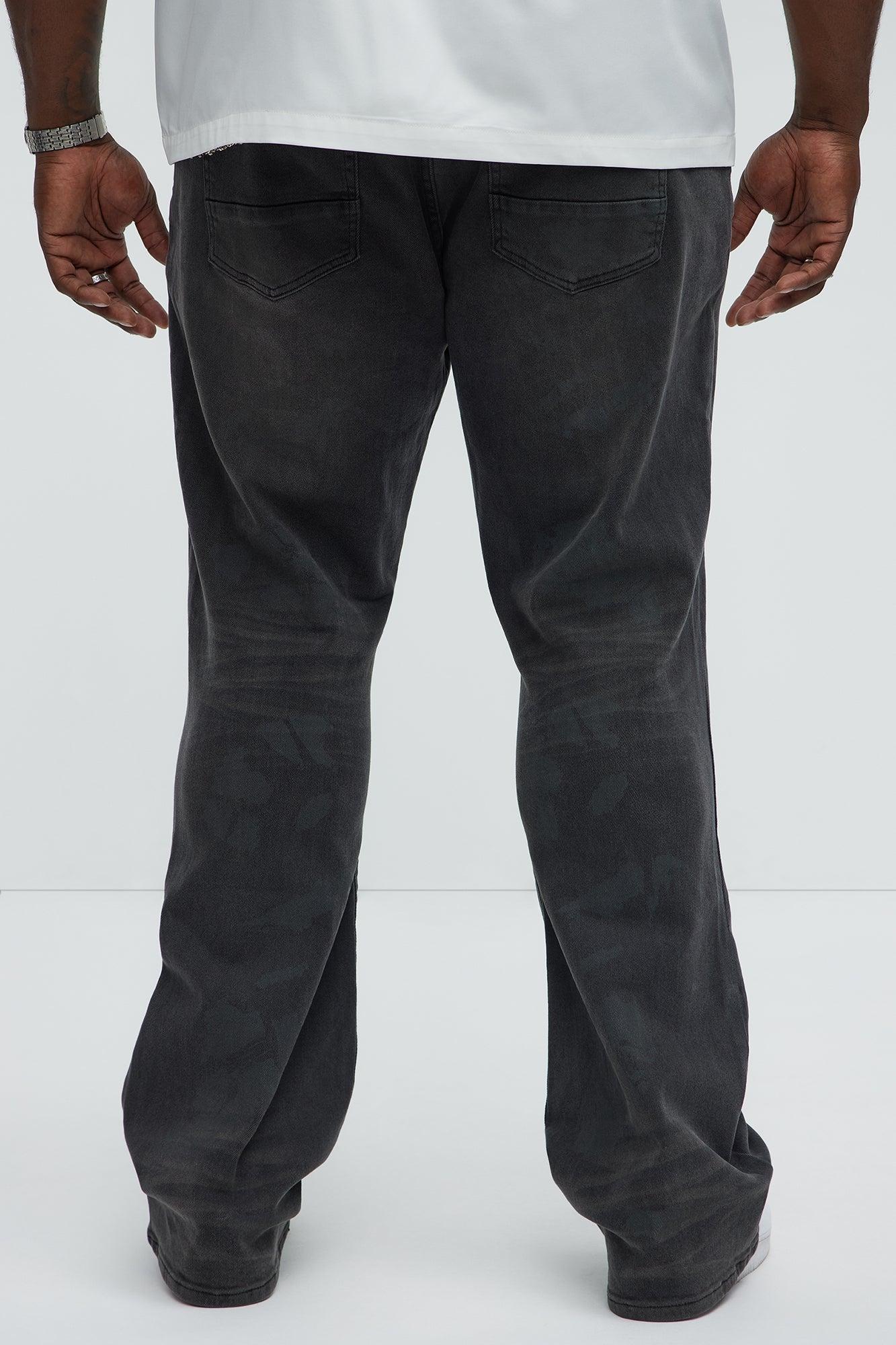 Ask About Me Slim Flare Jeans - Black Product Image