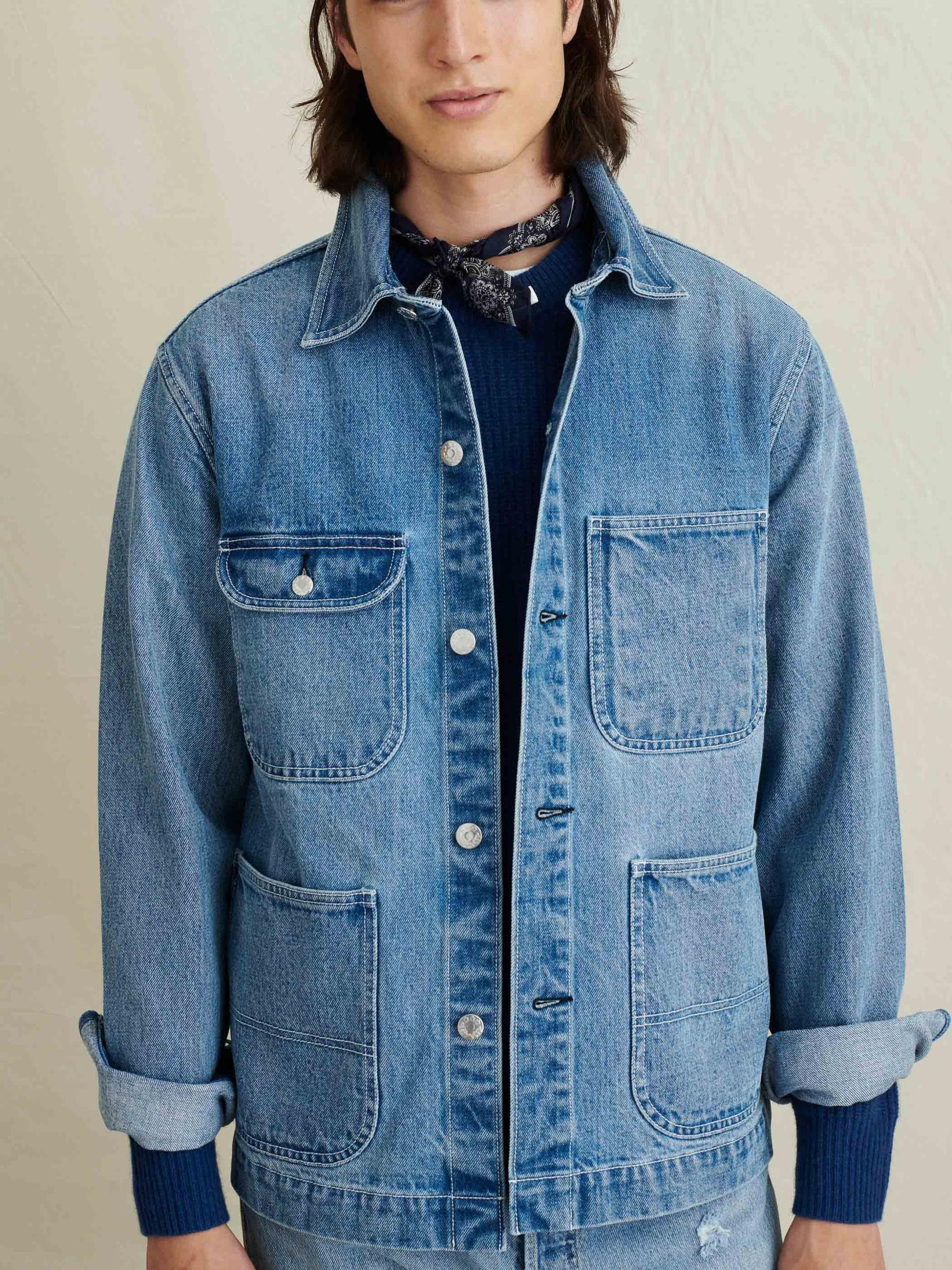 Work Jacket in Vintage Wash Denim Product Image