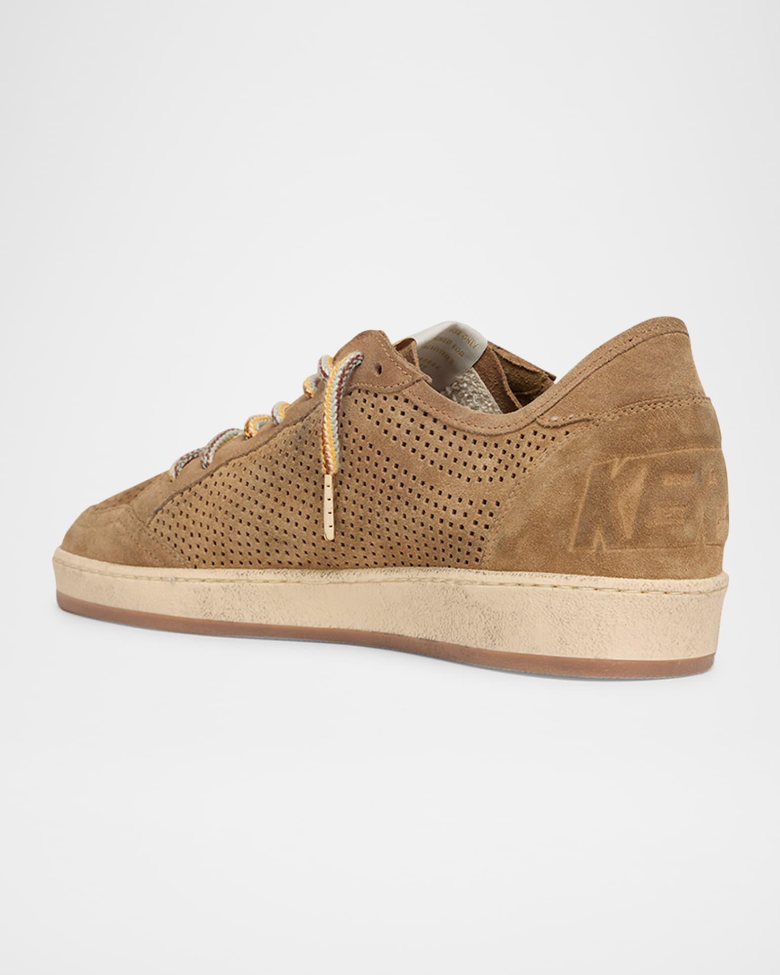 Ballstar Peforated Suede Low-Top Sneakers Product Image
