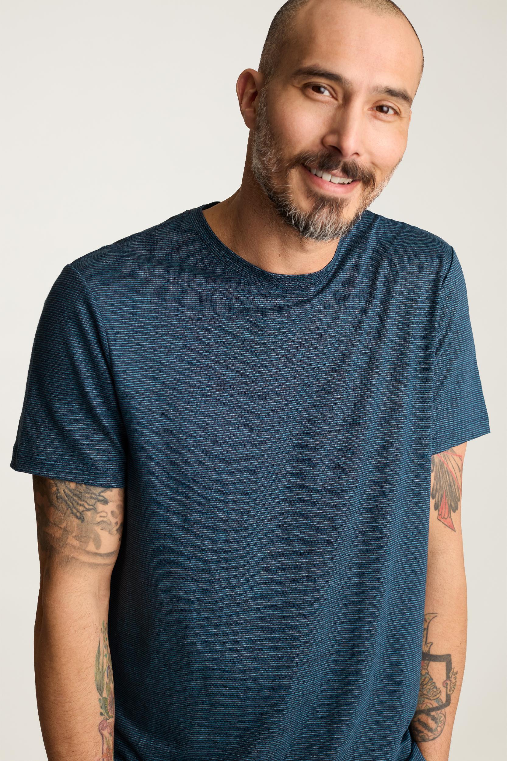 Linen Crew Neck Tee Product Image