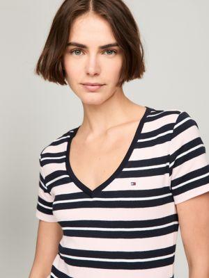 Stripe V-Neck Favorite T-Shirt Product Image