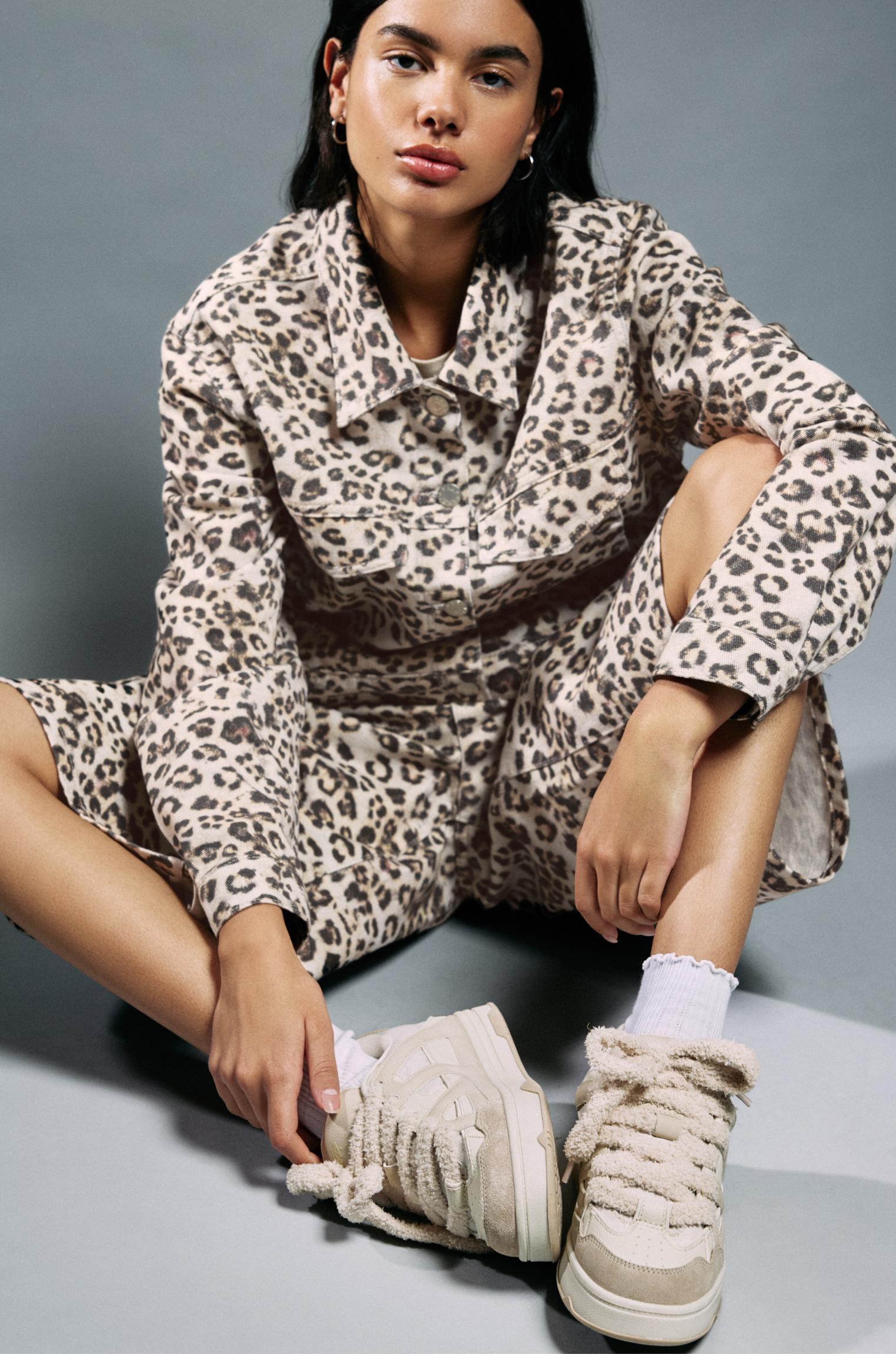 Lace-up skater sneakers Product Image