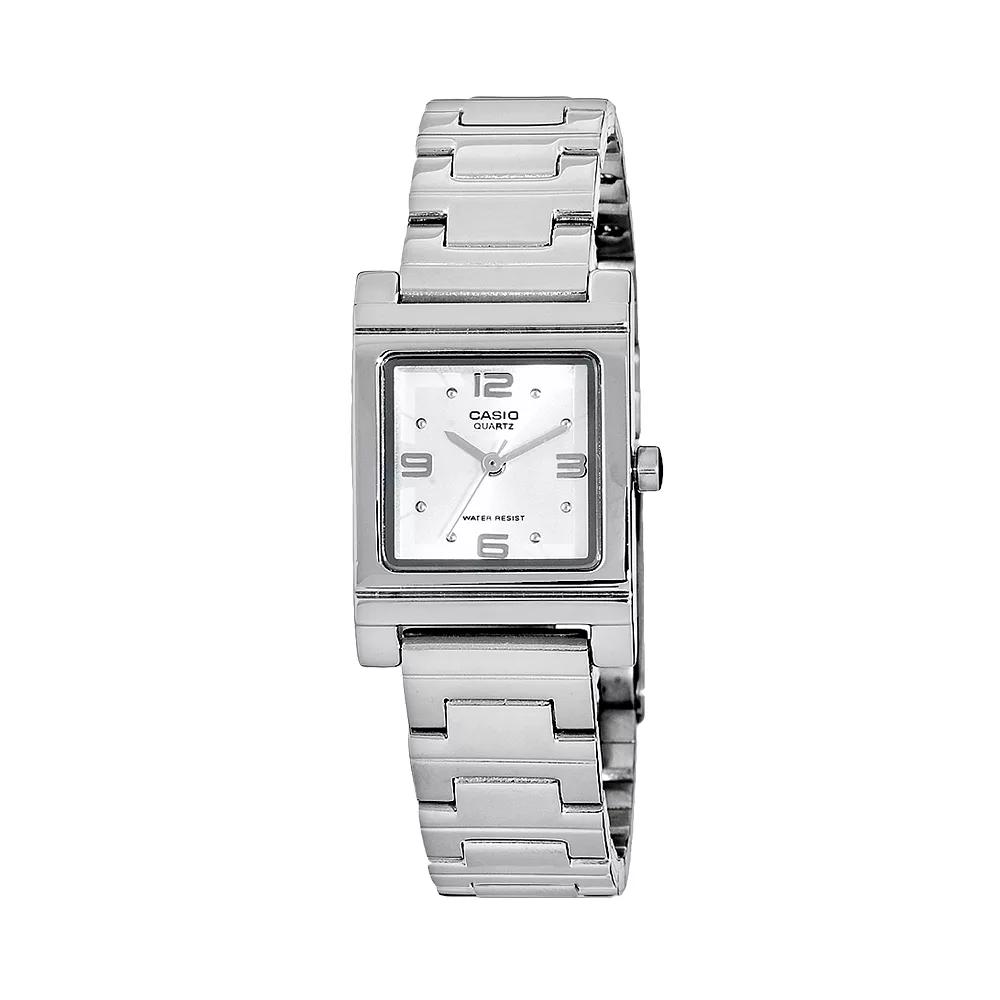 Casio Womens Stainless Steel Watch, Silver Tone Product Image