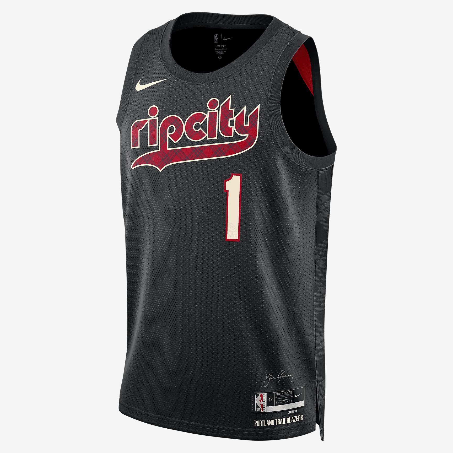 Anfernee Simons Portland Trail Blazers City Edition 2023/24 Men's Nike Dri-FIT NBA Swingman Jersey Product Image