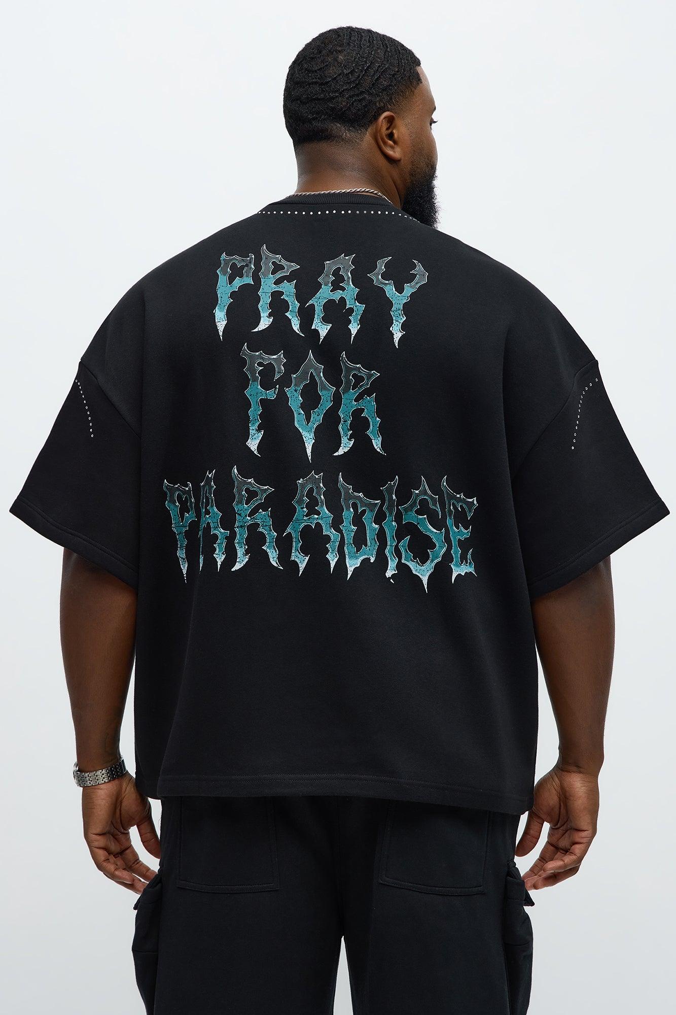 Tyson Pray Oversized Short Sleeve Tee - Black Male Product Image