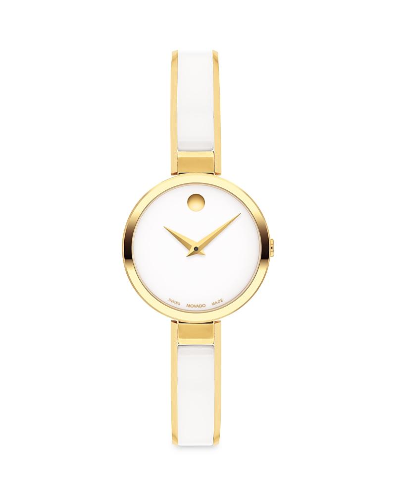 Womens Moda Bangle Goldtone Stainless Steel & Ceramic Watch Product Image