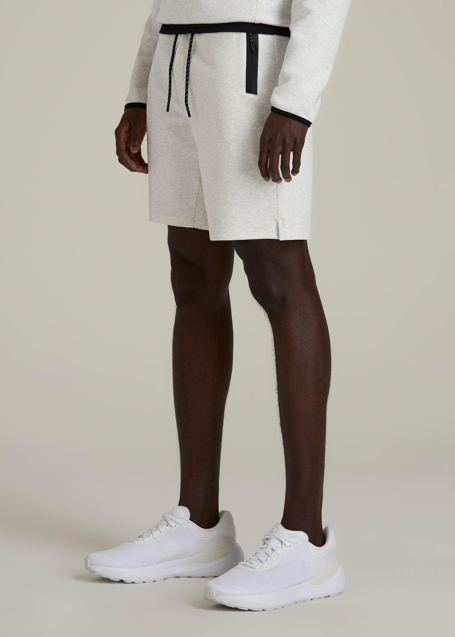 Tech Motion Fleece Shorts for Tall Men in Heather Frost Male Product Image