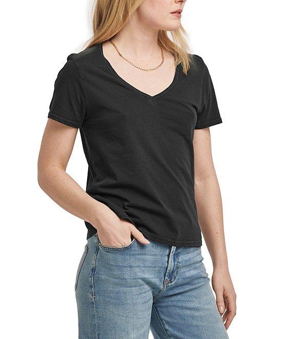 Dear John Madelyn V-Neck Short Sleeve Slim Fitting T-shirt Product Image