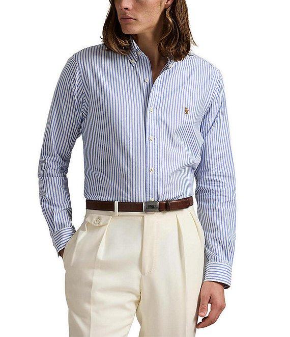 Polo Ralph Lauren Washed Pinpoint Oxford Long-Sleeve Woven Shirt Product Image