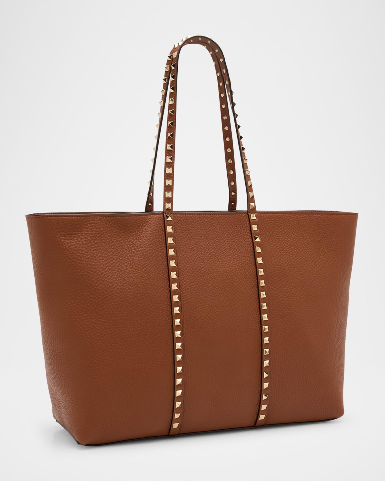 Rockstud Medium Leather Tote Bag Product Image