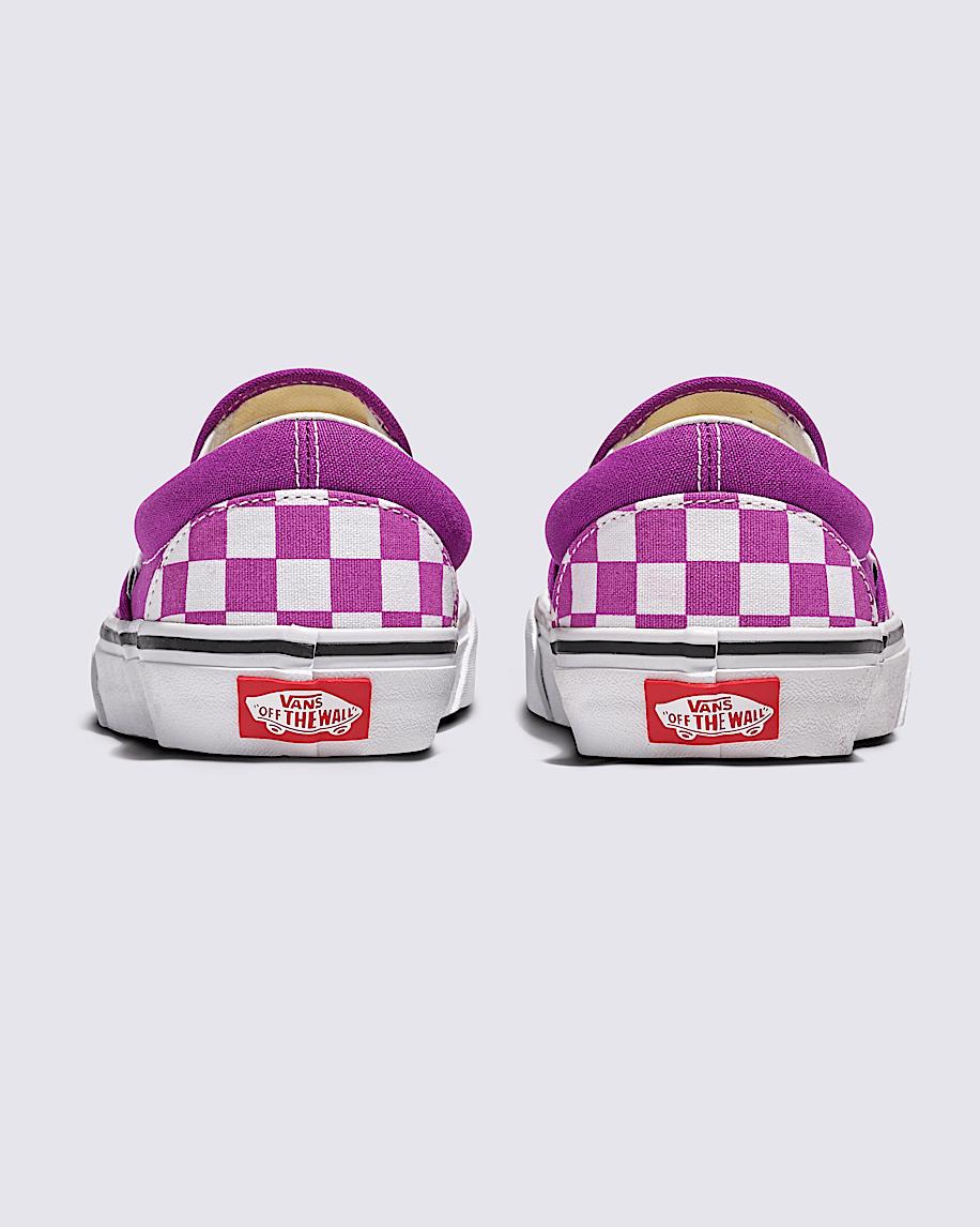 Classic Slip-On Checkerboard Shoe in Willowherb Purple / White| Vans US Product Image