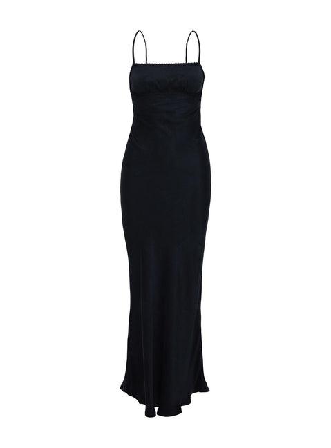 Estrellas Lace Maxi Dress Black Product Image