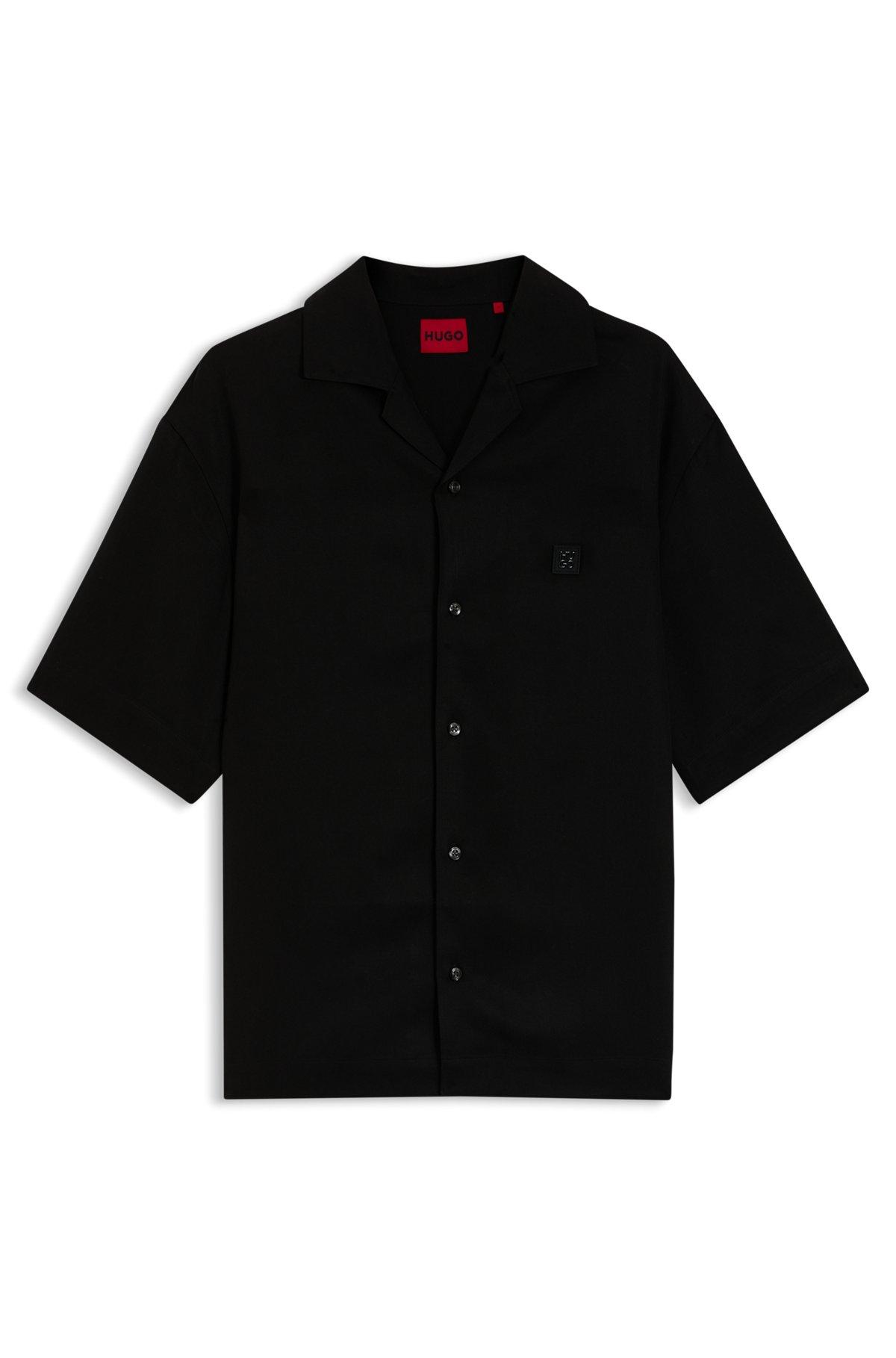 Oversize-fit shirt with stacked logo Product Image
