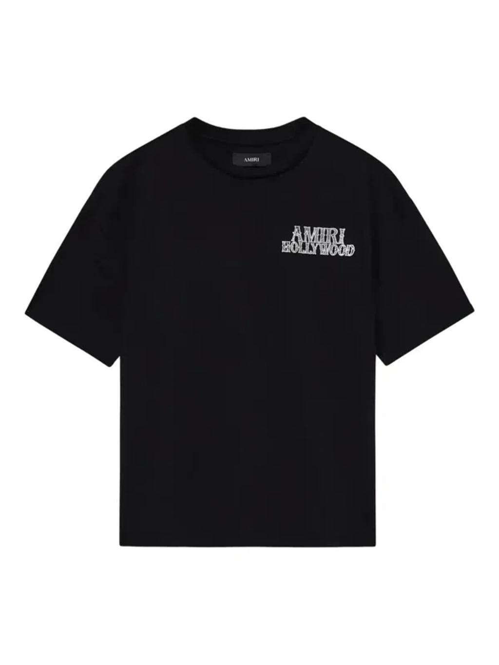 AMIRI Mens Black Hollywood City Relaxed-fit Cotton-jersey T-shirt Xl Product Image