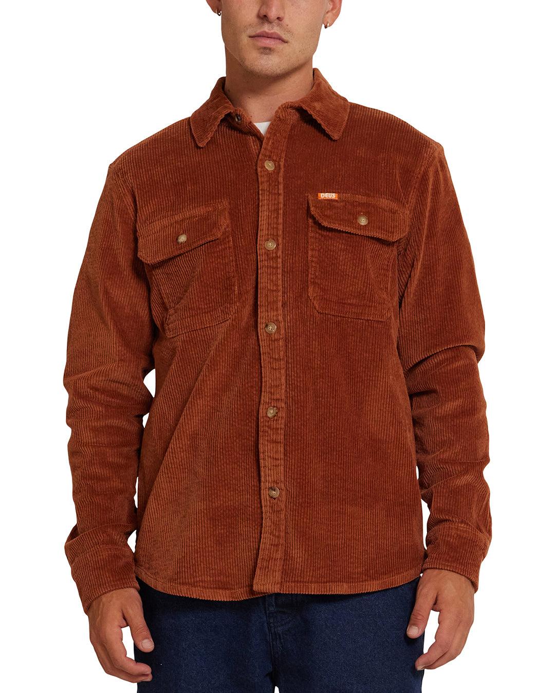 Vacay Cord Shirt - Clay Product Image