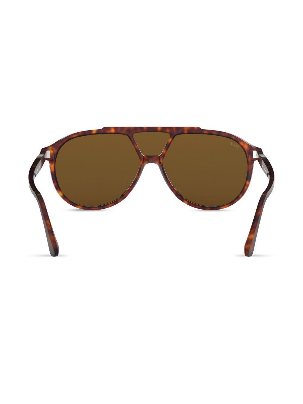 tortoiseshell-effect oval-frame sunglasses Product Image