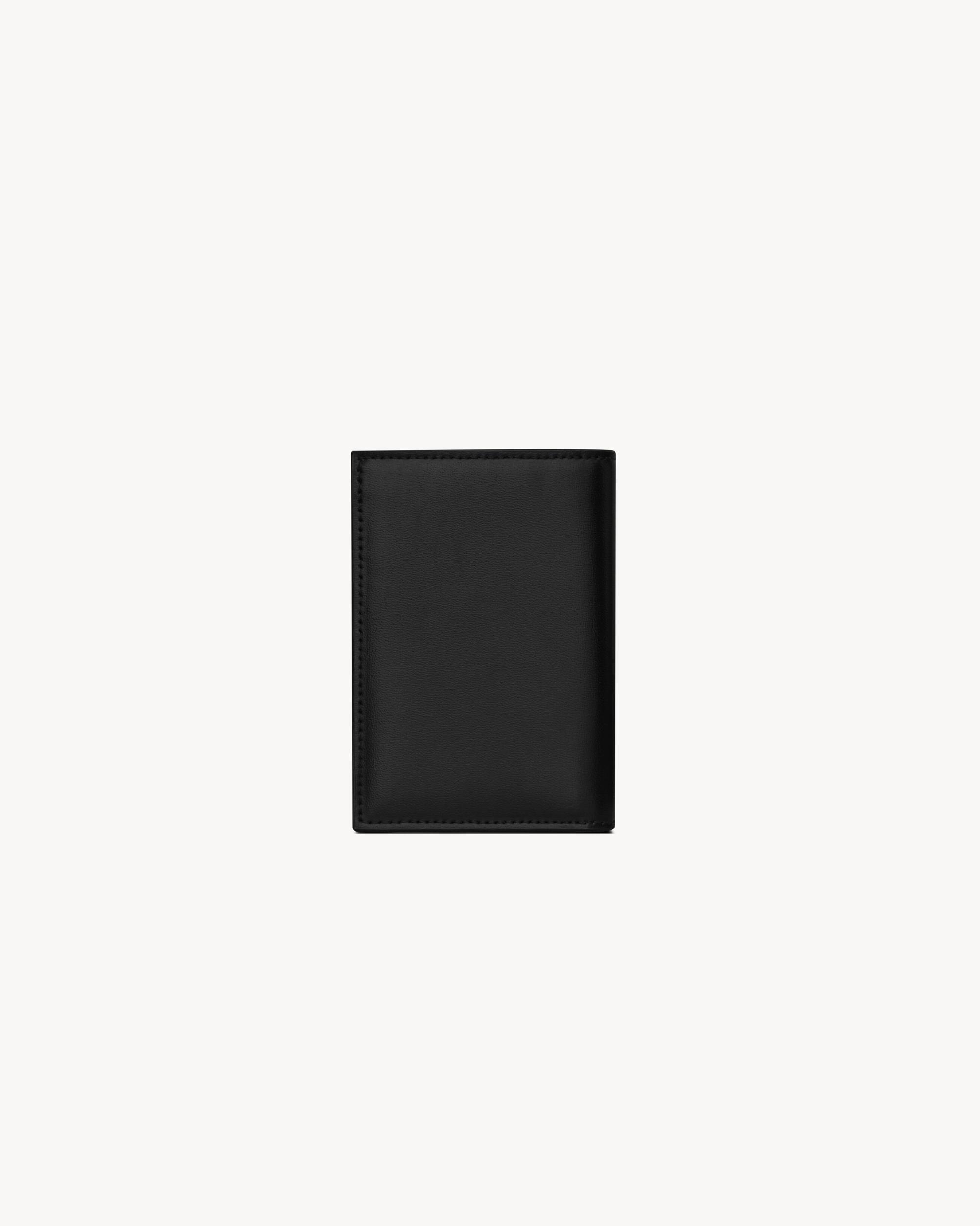 TINY CASSANDRE credit card wallet in matte leather Product Image