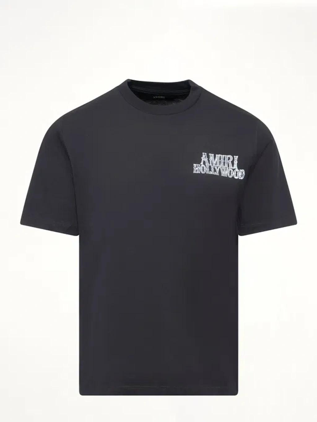 AMIRI Mens Black Hollywood City Relaxed-fit Cotton-jersey T-shirt Xl Product Image