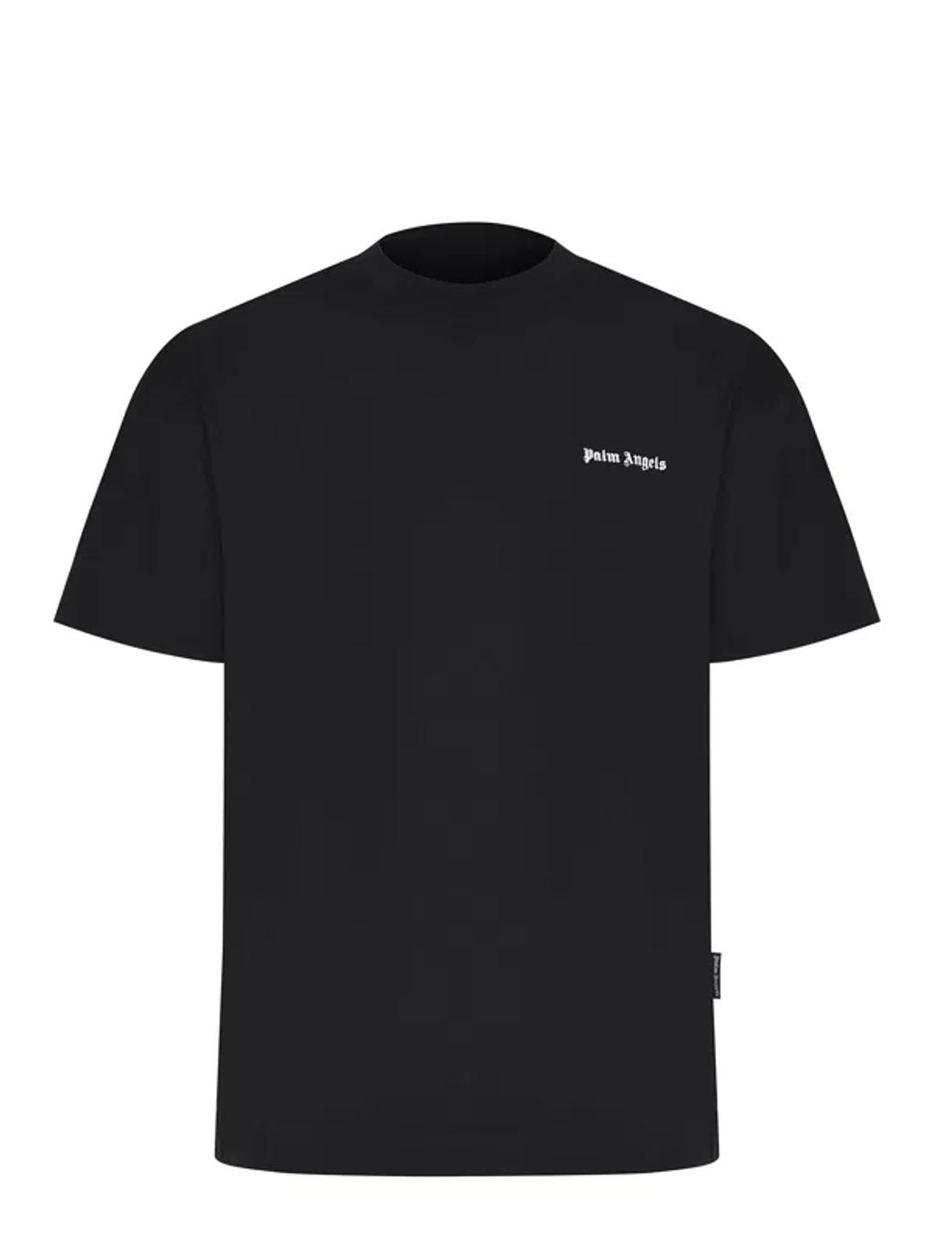 PALM ANGELS Logo Graphic Cotton T-shirt In Black Product Image