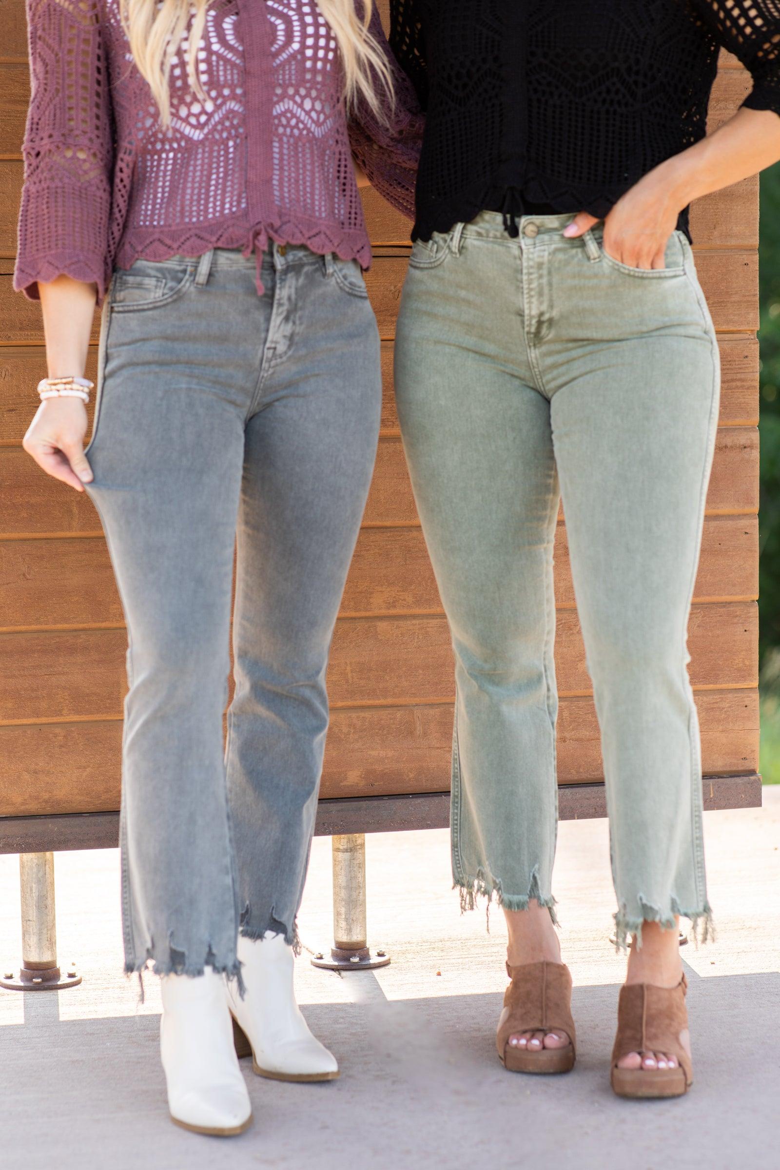 Mica High Rise Flare Crop Jean Product Image
