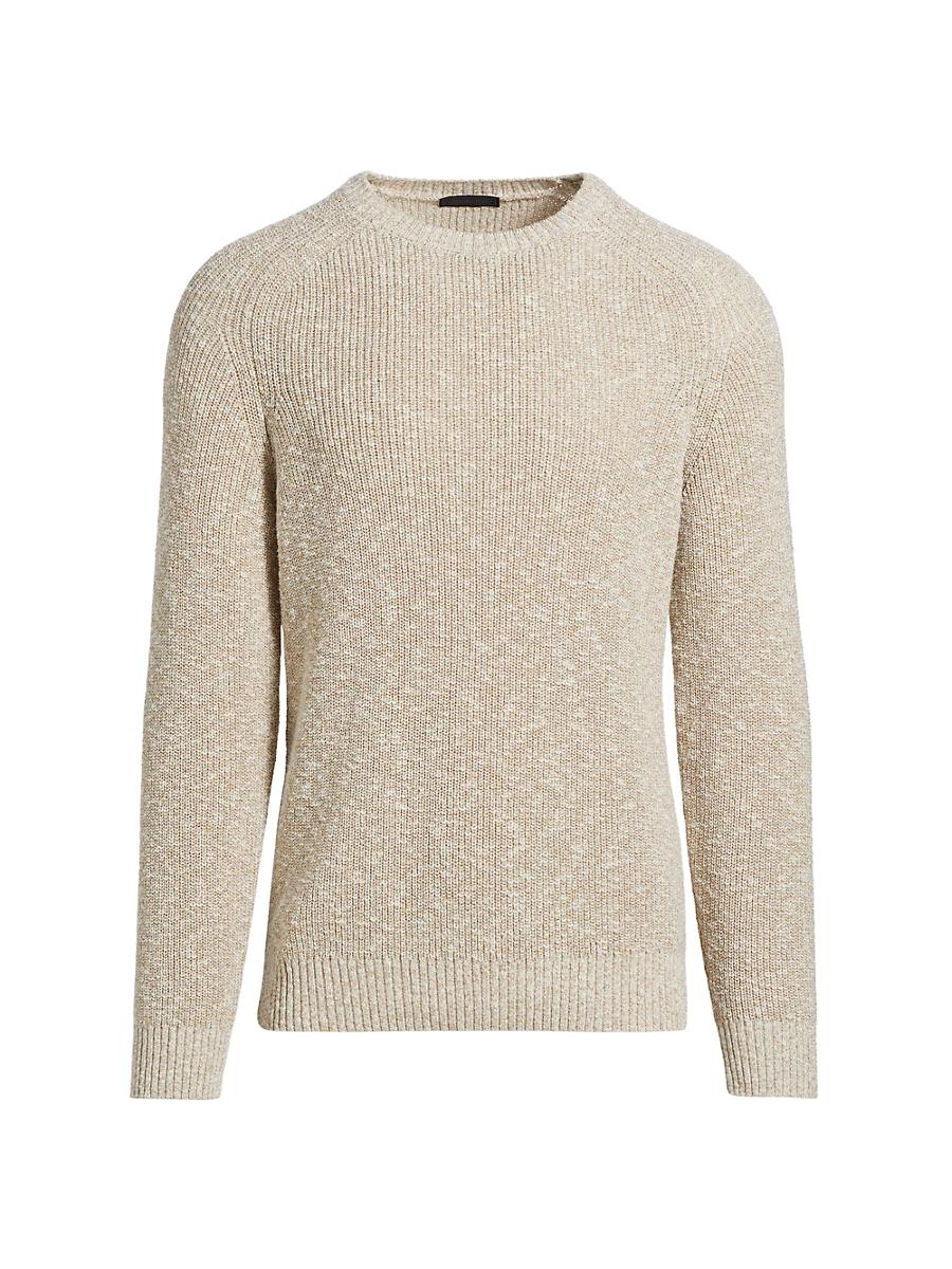 Mens COLLECTION Cotton-Blend Rib-Knit Sweater Product Image