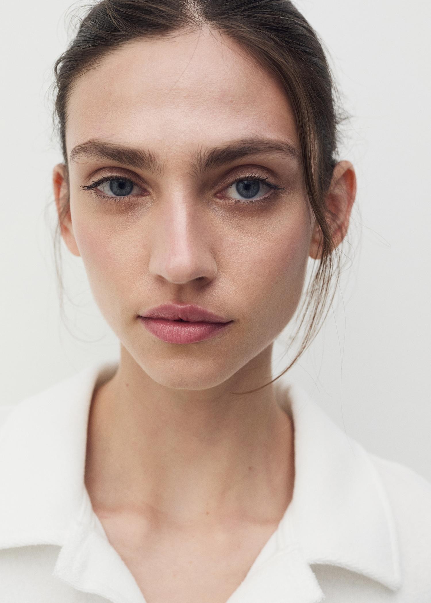 Terry cotton nightdress - Women | MANGO USA Product Image