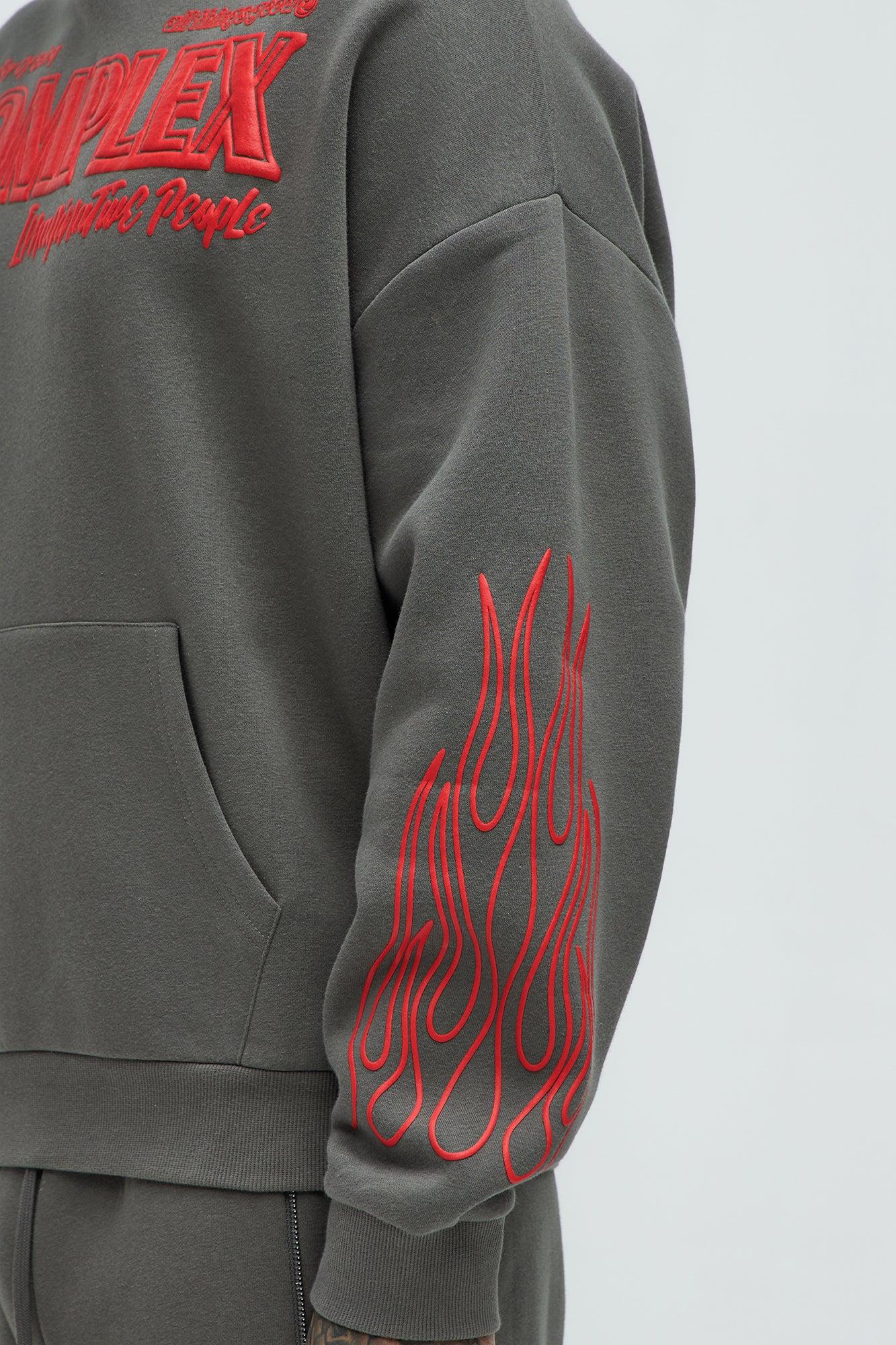 Tyson Imaginative Joy Oversized Hoodie - Grey Product Image