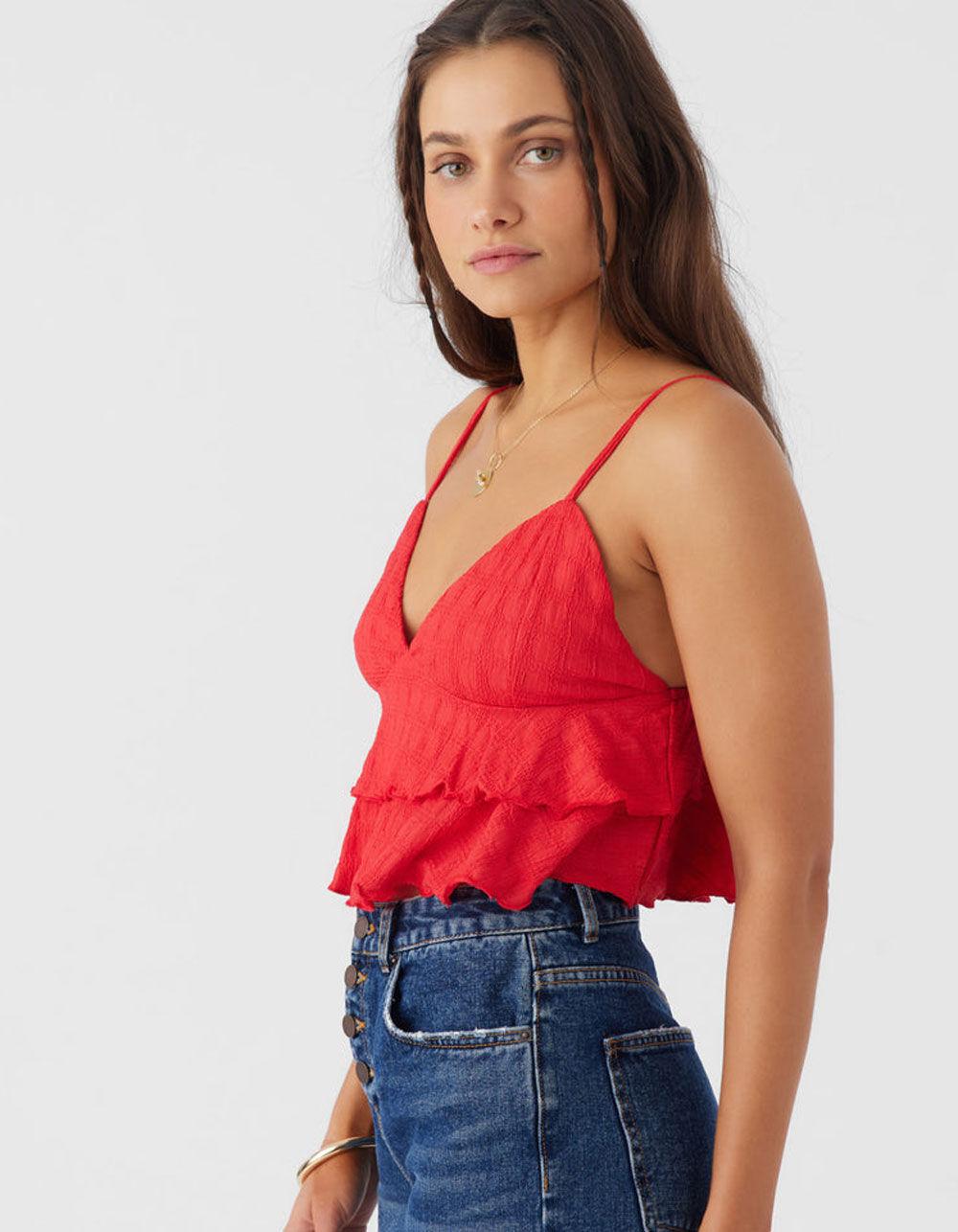 O'NEILL Chloey Womens Top - RED Product Image