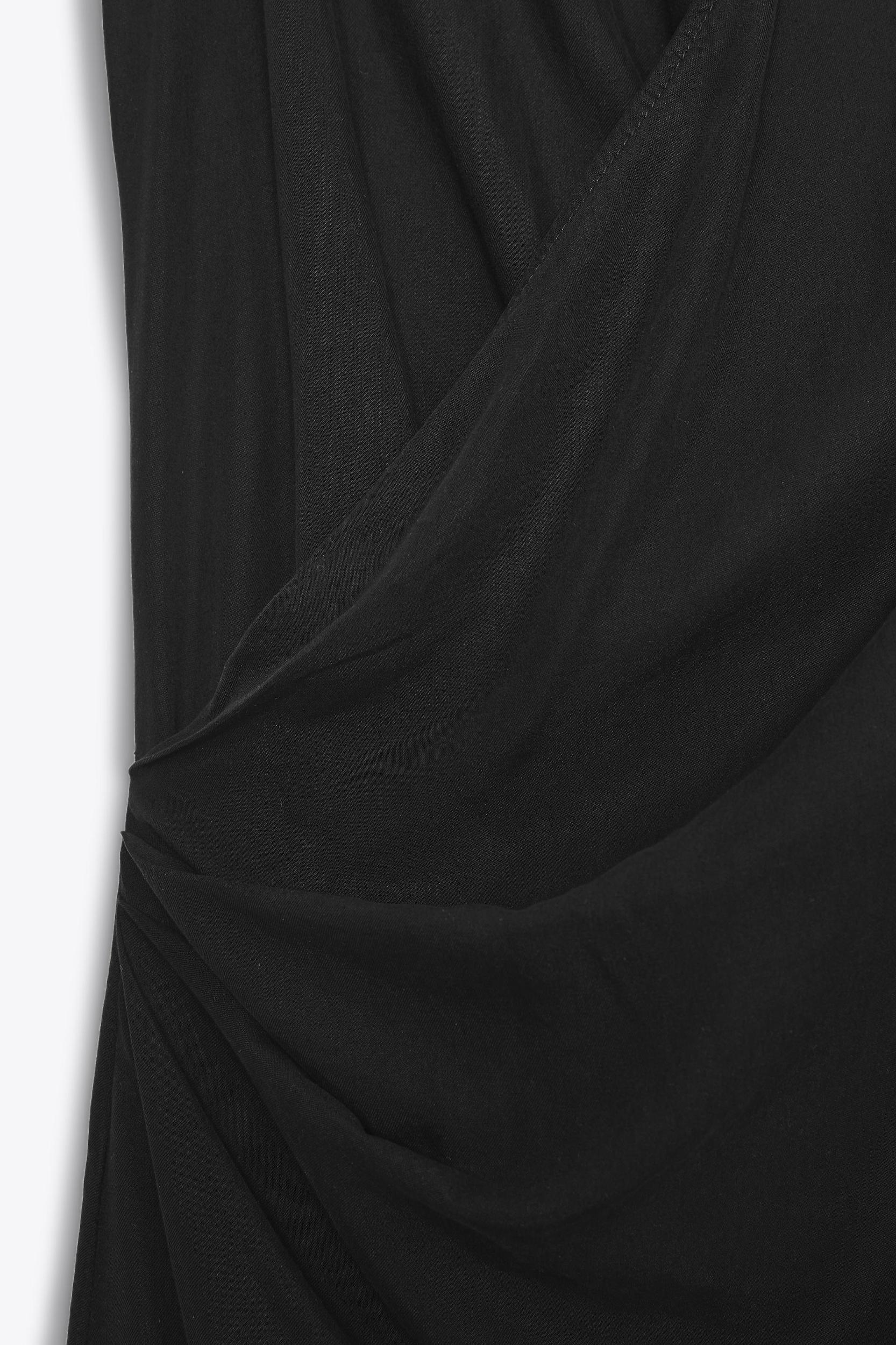 FLOWY DRAPED MIDI DRESS Product Image