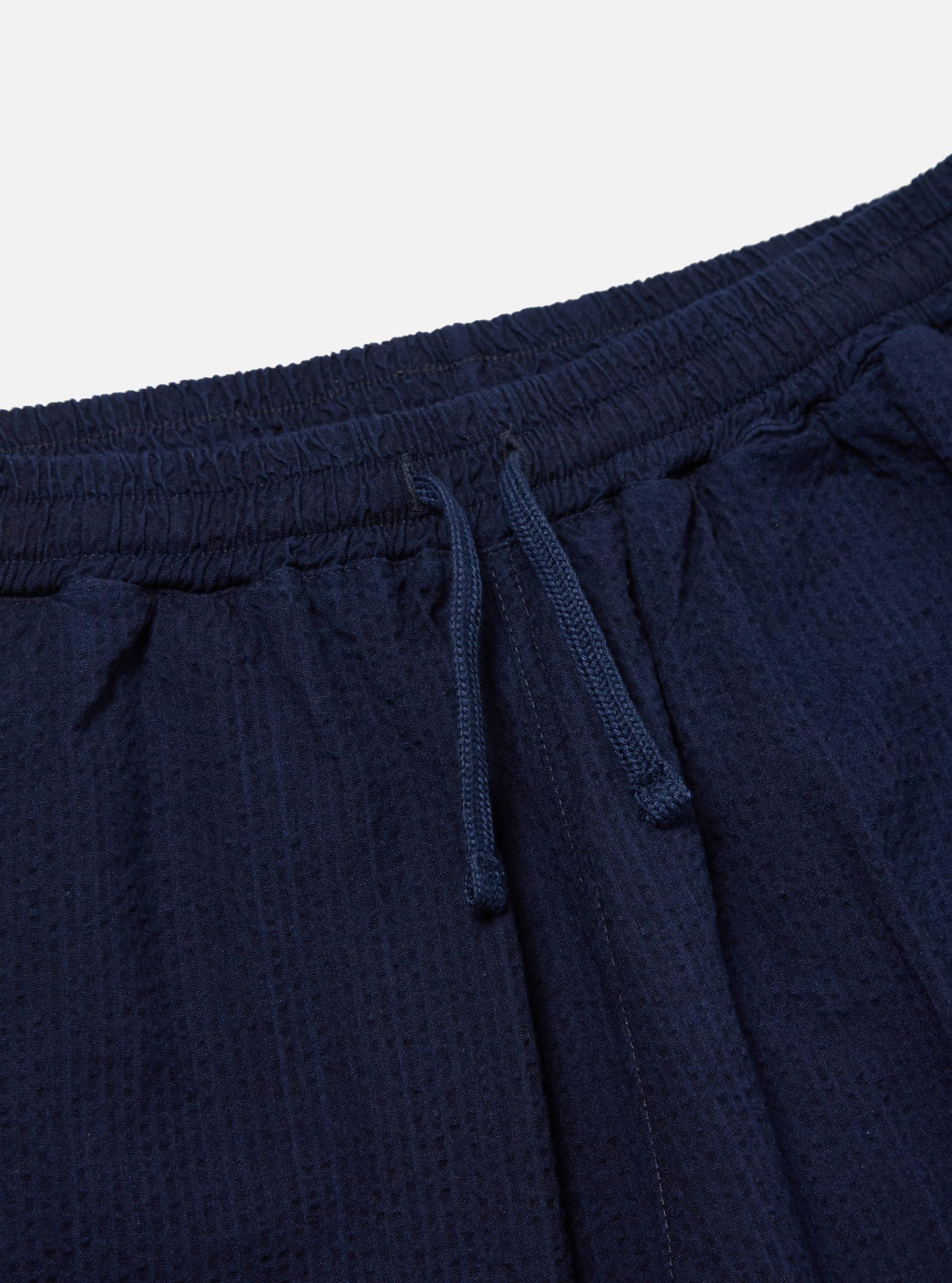Washed Indigo Seersucker Simple Short Product Image