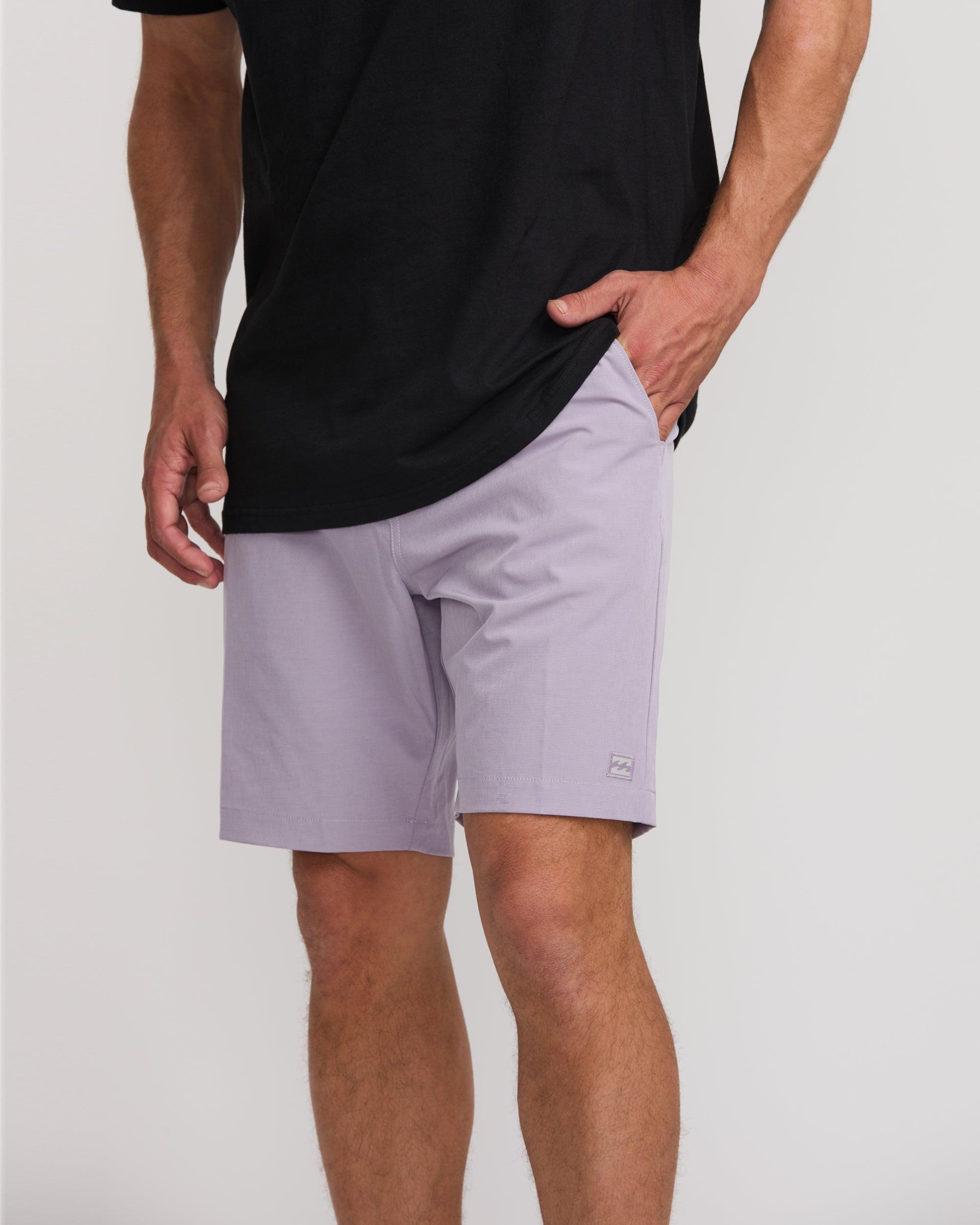 Crossfire Submersible 19" Hybrid Shorts - Light Purple Male Product Image