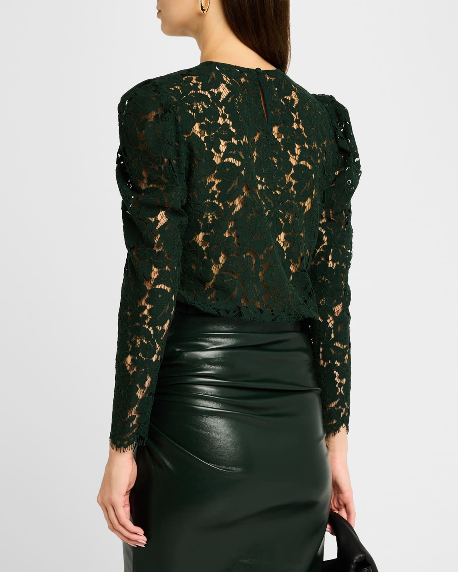 Rue Lace Puff-Sleeve Top Product Image