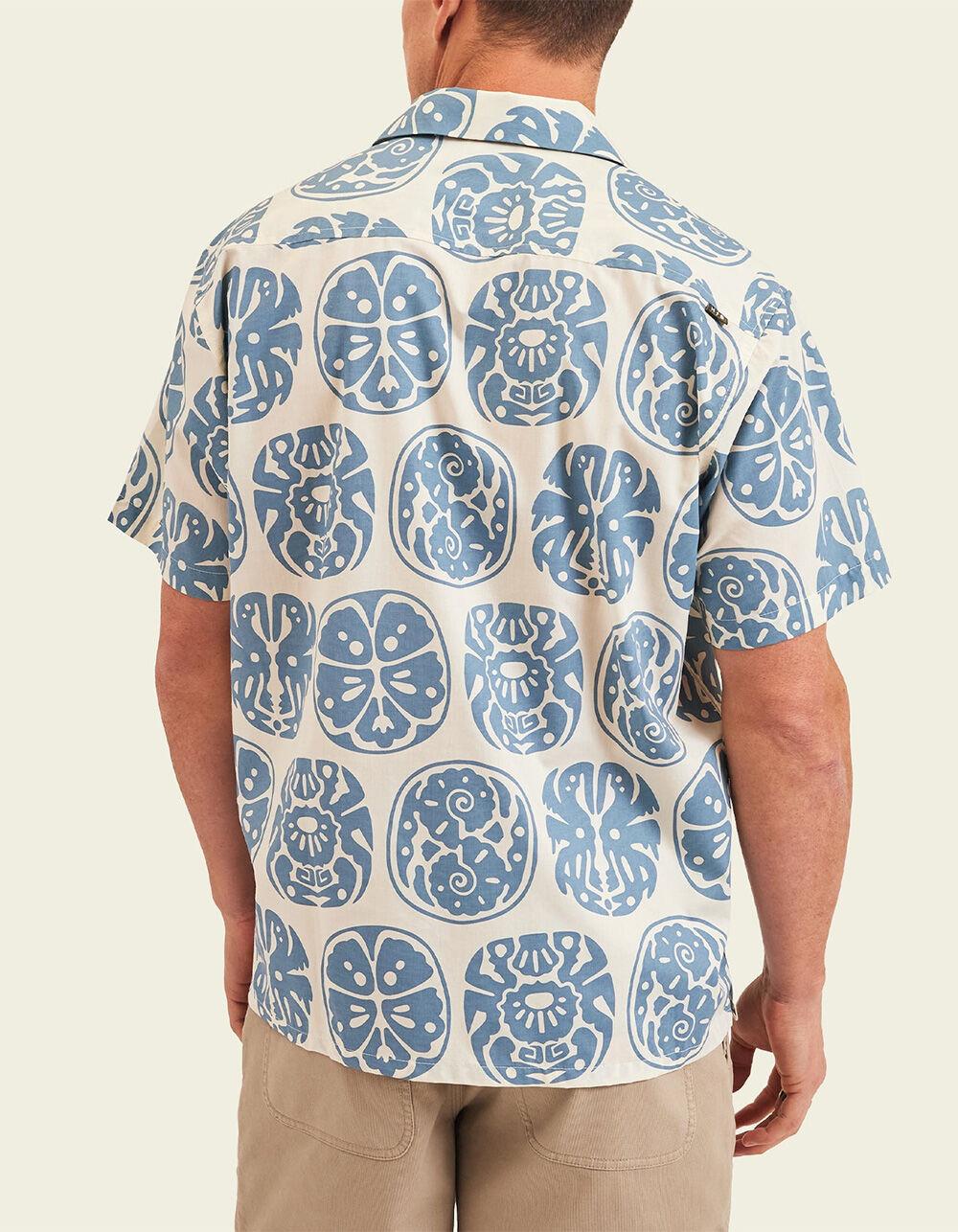 HOWLER BROTHERS Monoloha Mens Button Up Shirt - BLUE/WHT Product Image