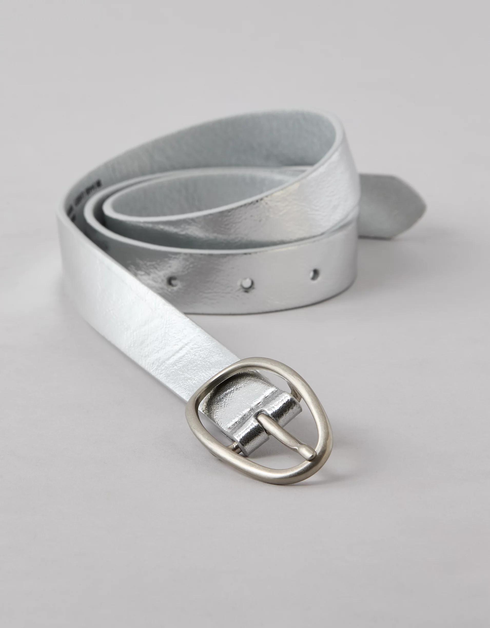 AE Metallic Oval-Buckle Belt Product Image