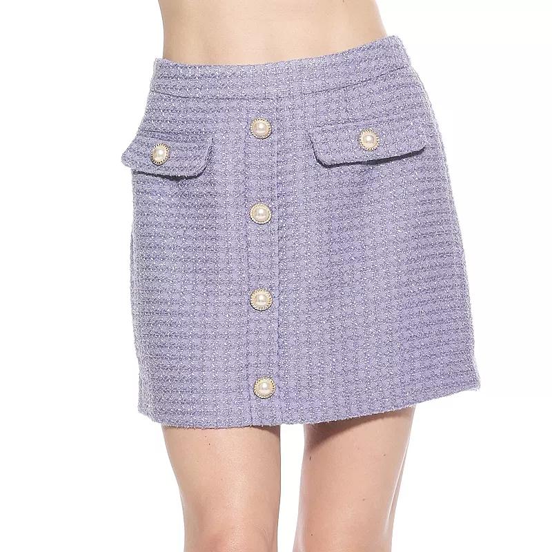 Women's ALEXIA ADMOR Wrenley Classic Tweed Mini Skirt,  Product Image