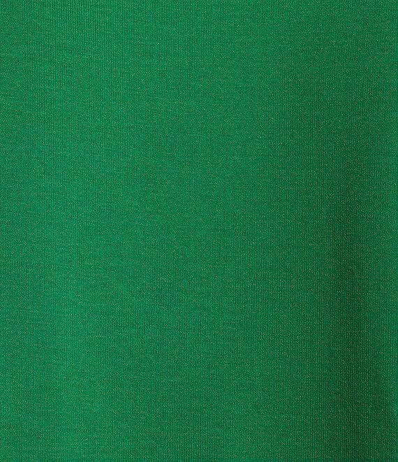 Gibson & Latimer Knit V-Neck Dropped Short Sleeve Shell Shirttail Tee Shirt Product Image