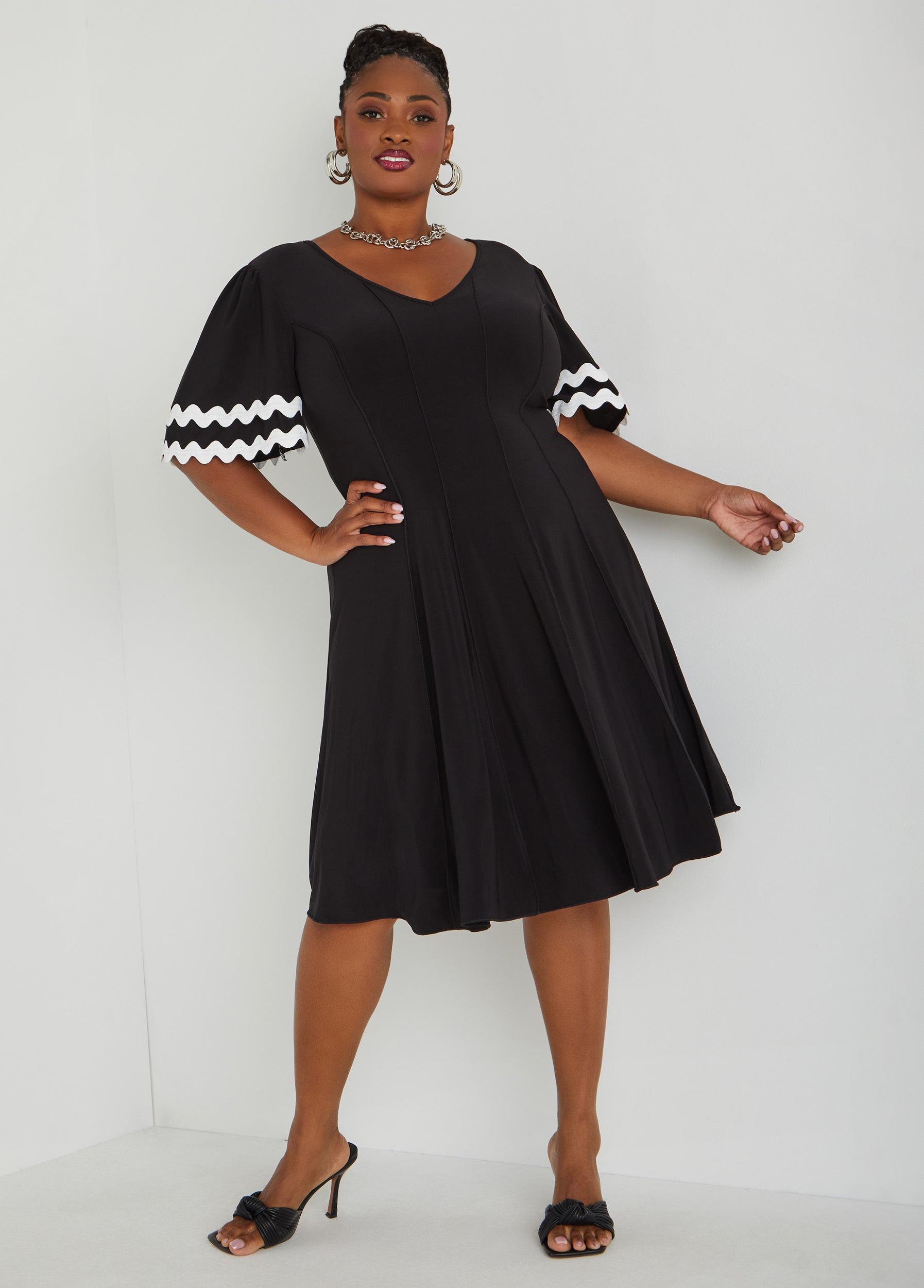 Seamed A Line Dress Product Image