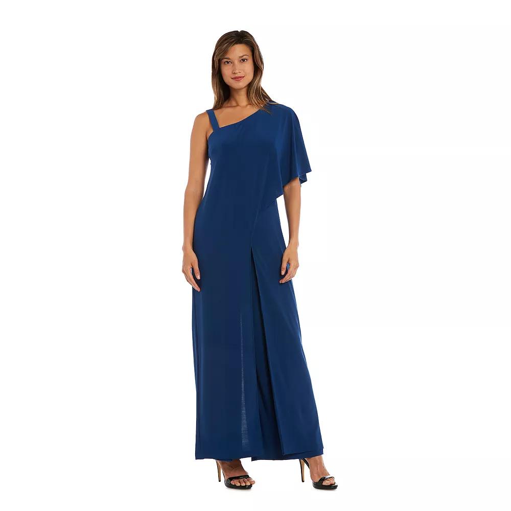 Women's R&M Richards One-Shoulder Drape Panel Jumpsuit,  Product Image