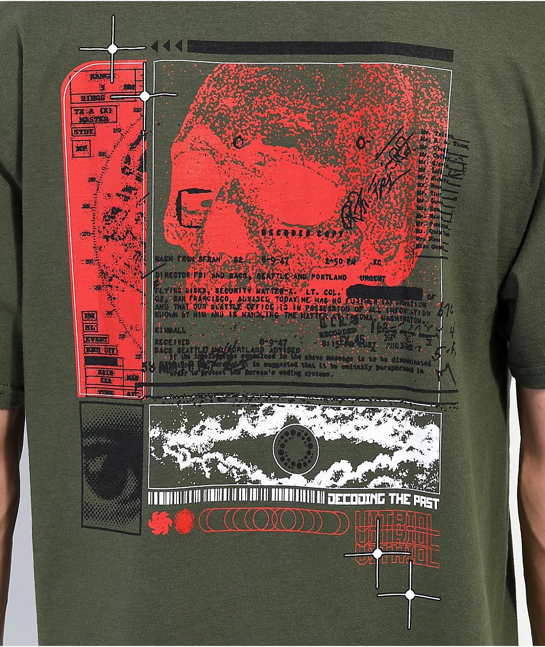 Vitriol Decoding Army Green T-Shirt Product Image