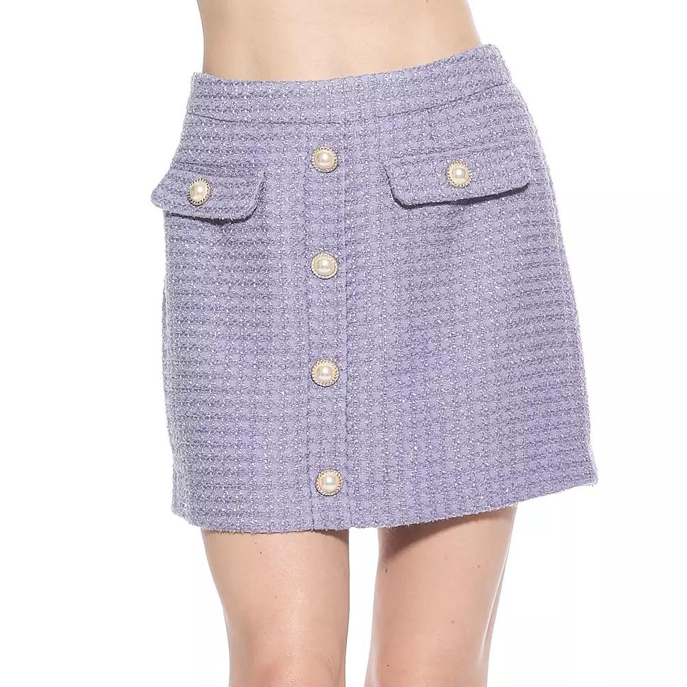 Women's ALEXIA ADMOR Wrenley Classic Tweed Mini Skirt,  Product Image