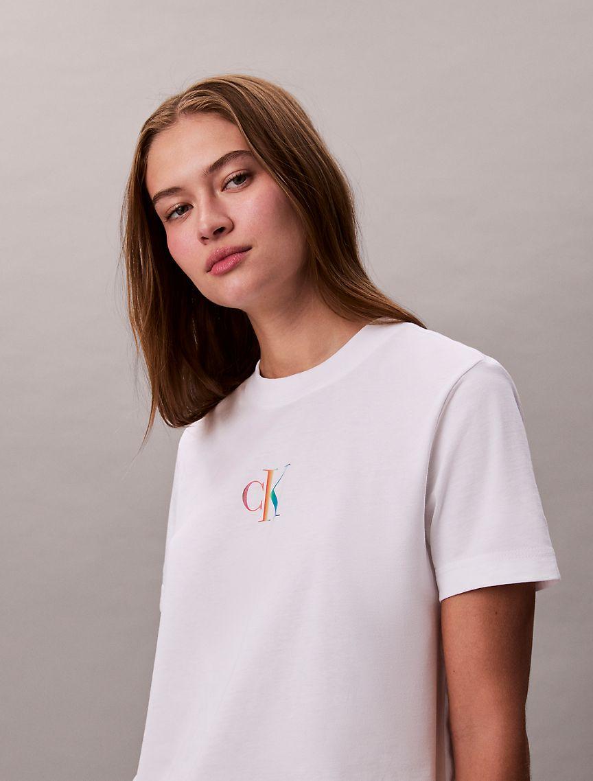 Pride Monogram Logo Slim T-Shirt  Product Image